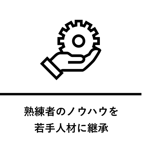 熟練者のノウハウを若手人材に継承