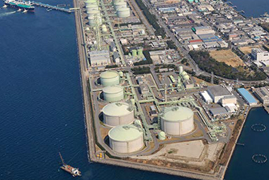 Aerial view of Senboku Terminal