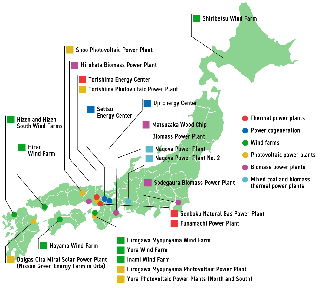 Power plant map