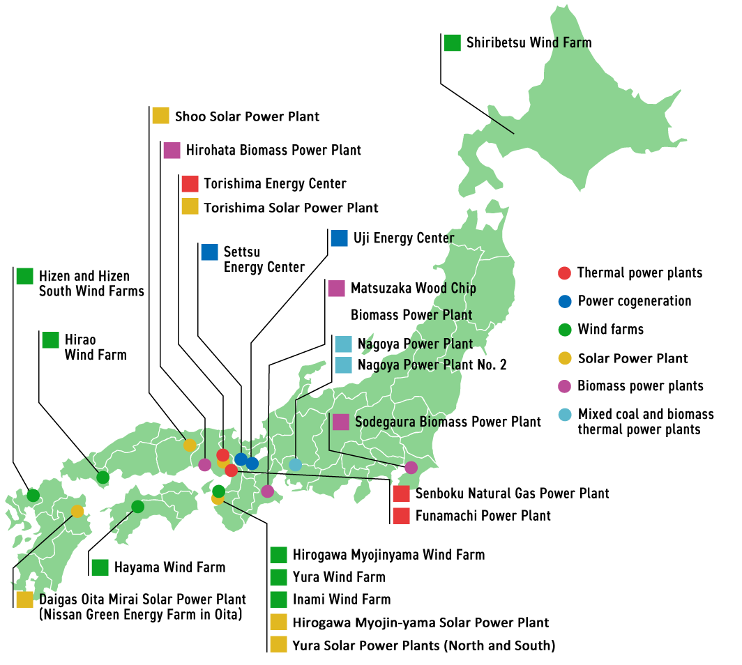 Power plant map